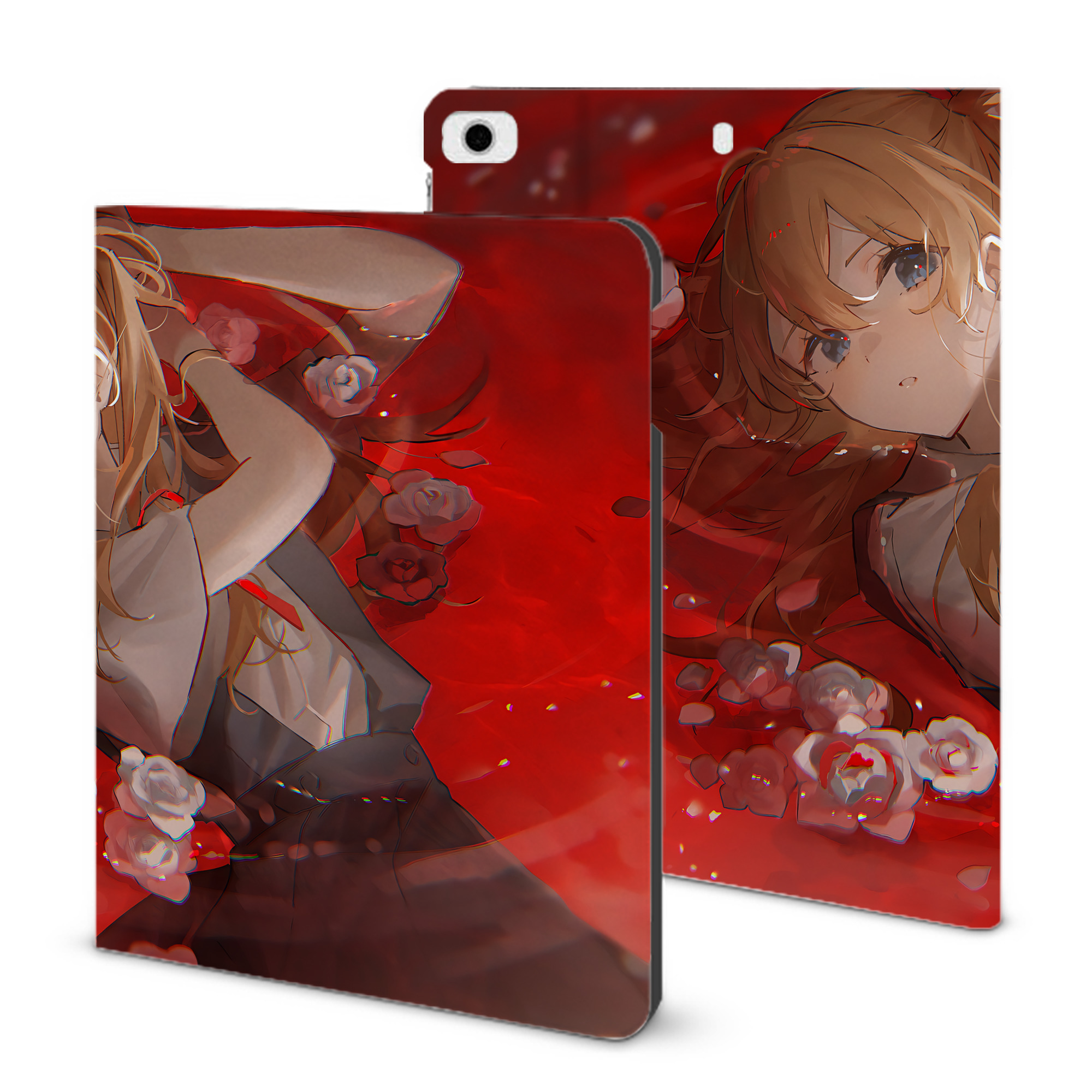 （画像用） EVA 新世紀エヴァンゲリオン IPad ケース ブック型 PUレザー TPU 耐衝撃 軽量 薄型 ペン収納なし 全面保護 IPad 各モデル対応